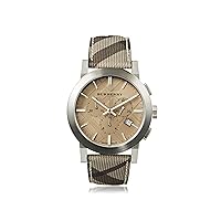 Burberry BU9361 Watch City Mens - Champagne Dial Stainless Steel Case Quartz Movement [Premium Chamois Leather Set]