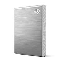 Seagate One Touch SSD 1TB External SSD Portable – Silver, speeds up to 1030MB/s, 6mo Mylio Photo+ subscription, 6mo Dropbox Backup Plan​ and Rescue Services (STKG1000401)