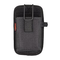 Ergodyne Squids 5542 Barcode Scanner Holster Pouch for Phone Size Mobile Computers, Holder for Handheld Bar Code Scanners, Loop Attachment for Belt or Equipment Black Small