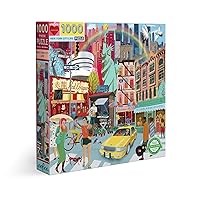 eeBoo: Piece and Love New York Life 1000-piece Square Adult Jigsaw Puzzle, Jigsaw Puzzle for Adults and Families, Includes Glossy, Sturdy Pieces and Minimal Puzzle Dust