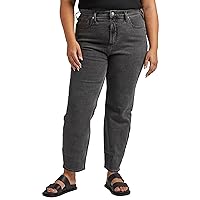 Silver Jeans Co. Women's Plus Size Highly Desirable High Rise Straight Leg Jeans