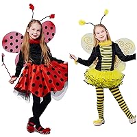 IKALI Bug Costumes, Ladybug & Bee Costumes with Accessories