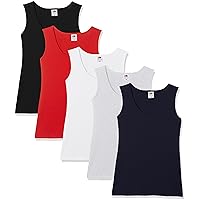 FRUIT OF THE LOOM Women's Valueweight Athletic Vests (Pack fo 5)