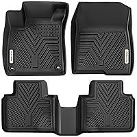 YITAMOTOR All Weather Floor Mats Fit with 2018-2022 Honda Accord, TPE Custom Fit Floor Liners 1st & 2nd Row, Black