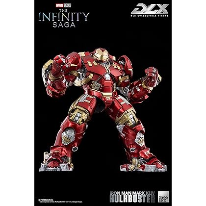 ThreeZero The Infinity Saga: Iron Man Mark 44 Hulkbuster 1:12 Scale DLX Collectible Figure, Multicolor