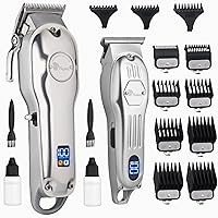 Professional Hair Clippers and Hair Trimmer Set with Precise Cutting, Cordless Hair Clippers for Men Professional, Barber Clippers, Hair Trimmers for Men, Hair Clippers Cordless 440C Blades
