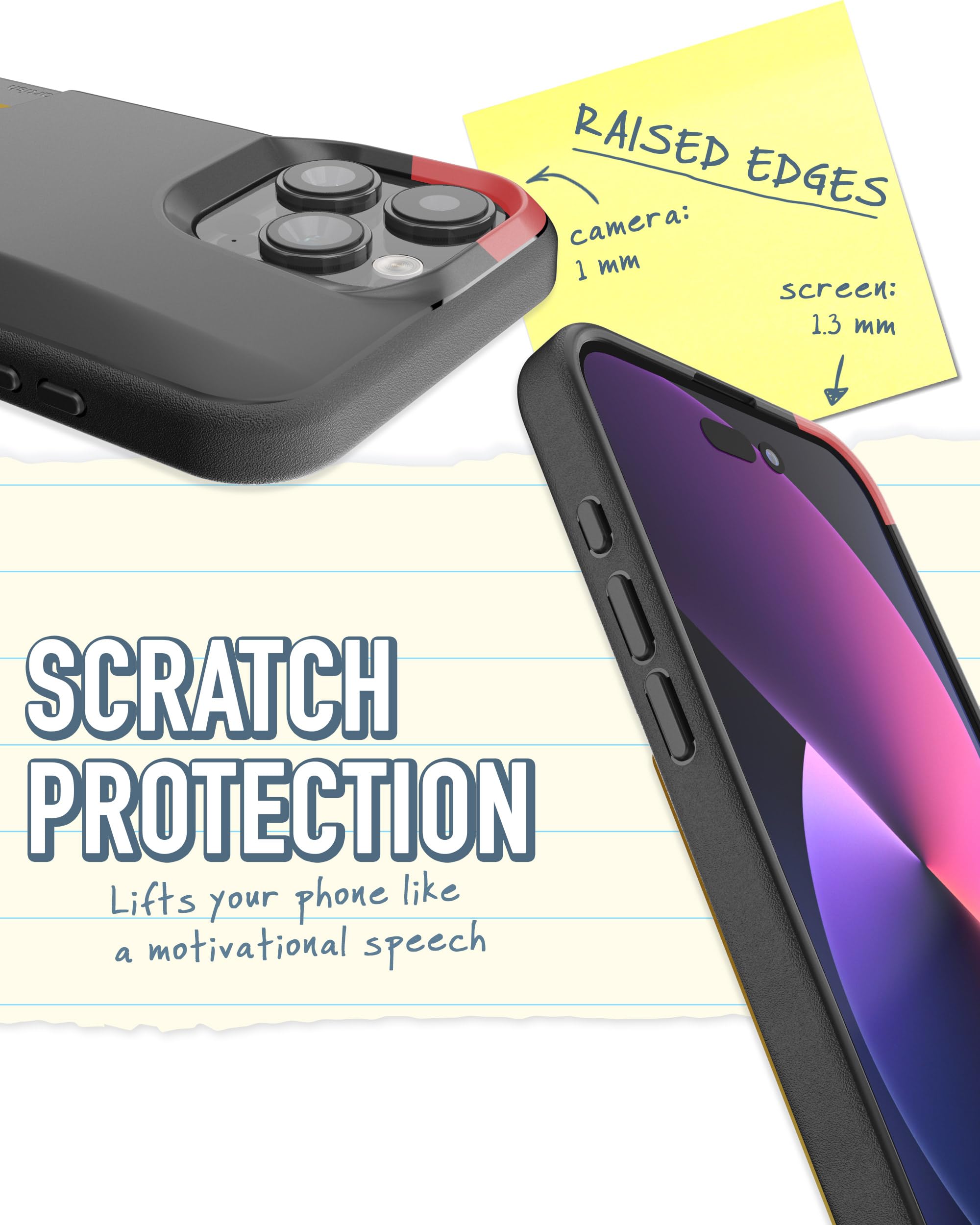 Smartish iPhone 15 Pro Max Wallet Case - Wallet Slayer Vol. 1 [Slim + Protective] Credit Card Holder - Black Tie Affair