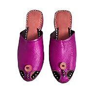 Women Genuine Leather Clogs Shoes Mules Open Toe Chin-UP Designer Indian Sandals Ethnic Casual Shoes flip Flops Slides Flats