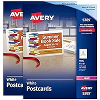 Avery Printable Cards with Sure Feed Technology, 4
