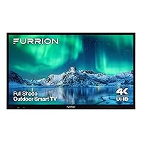 Furrion Aurora 43-Inch Full-Shade 4K LED Outdoor Smart TV - Weatherproof Outdoor Television w/ HDR10, Anti-Glare, 400-Nit LED Screen, Impact-Resistant Screen, External Antenna for Shaded Outdoor Areas