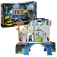 DC Comics Batman 3-in-1 Batcave Playset with Exclusive 4-inch Batman Action Figure and Battle Armor