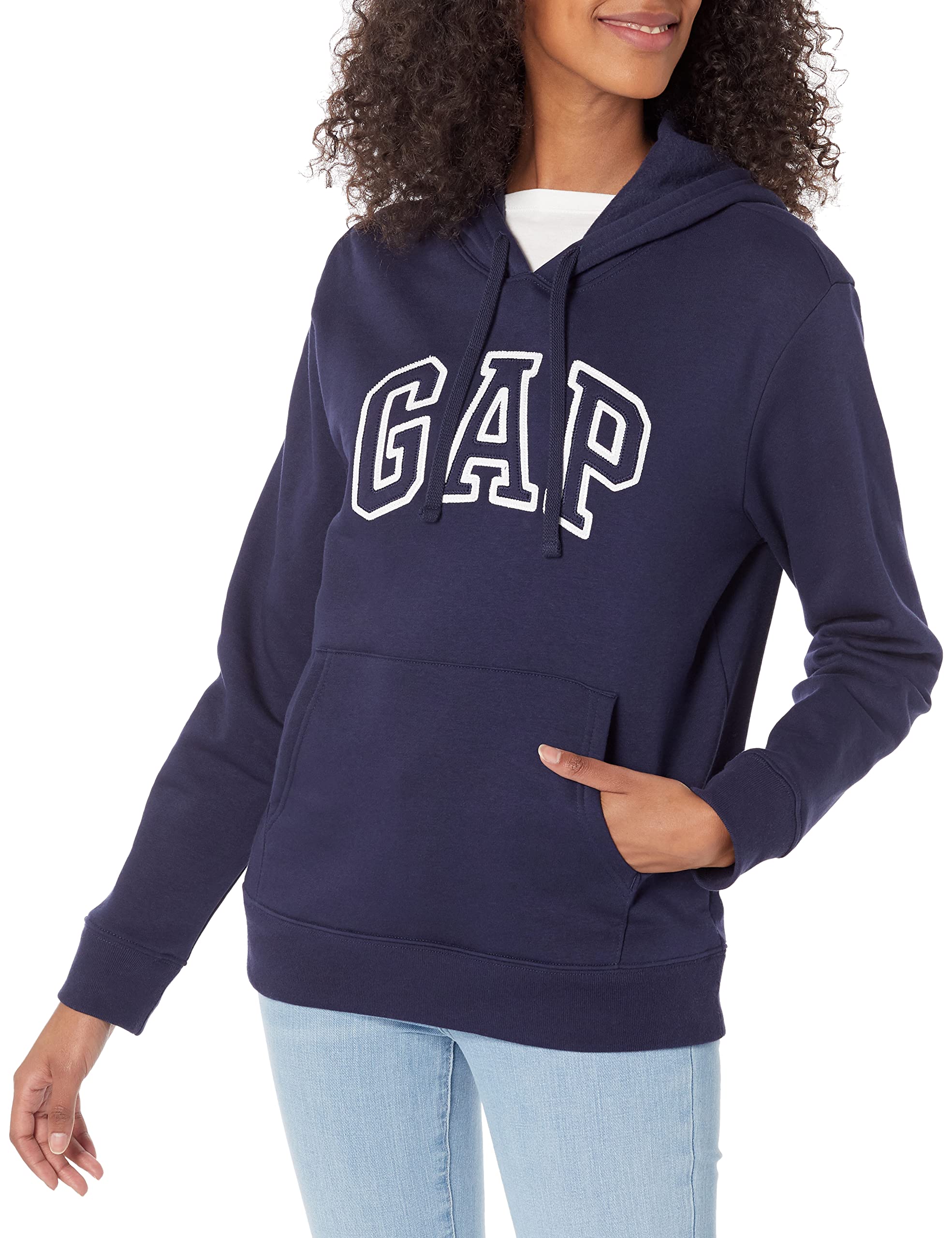 GAP Women's Logo Hoodie Hooded Pull-on Sweatshirt