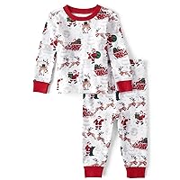 The Children's Place Family Matching, Festive Christmas Pajama Sets, Cotton