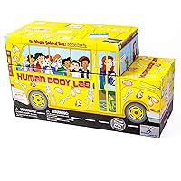 The Magic School Bus:Human Body Lab By Horizon Group USA,Homeschool STEM Kit,Includes Hands-On Educational Manual,Experiment Cards,Plastic Human Skeleton,Data Notebook,Hinge Joint Model & More ,Yellow