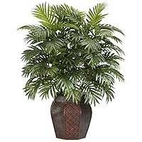 Nearly Natural Areca Palm with Vase Silk Plant, 38