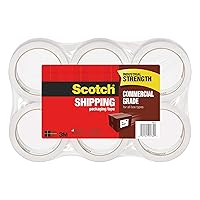 Scotch Commercial Grade Shipping Packaging Tape, 1.88