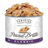 FERIDIES Old Fashioned Gourmet Candy Classic Peanut Brittle - 16oz Can