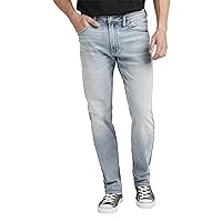 Silver Jeans Co. Women's Big & Tall Eddie Athletic Fit Tapered Leg Jeans
