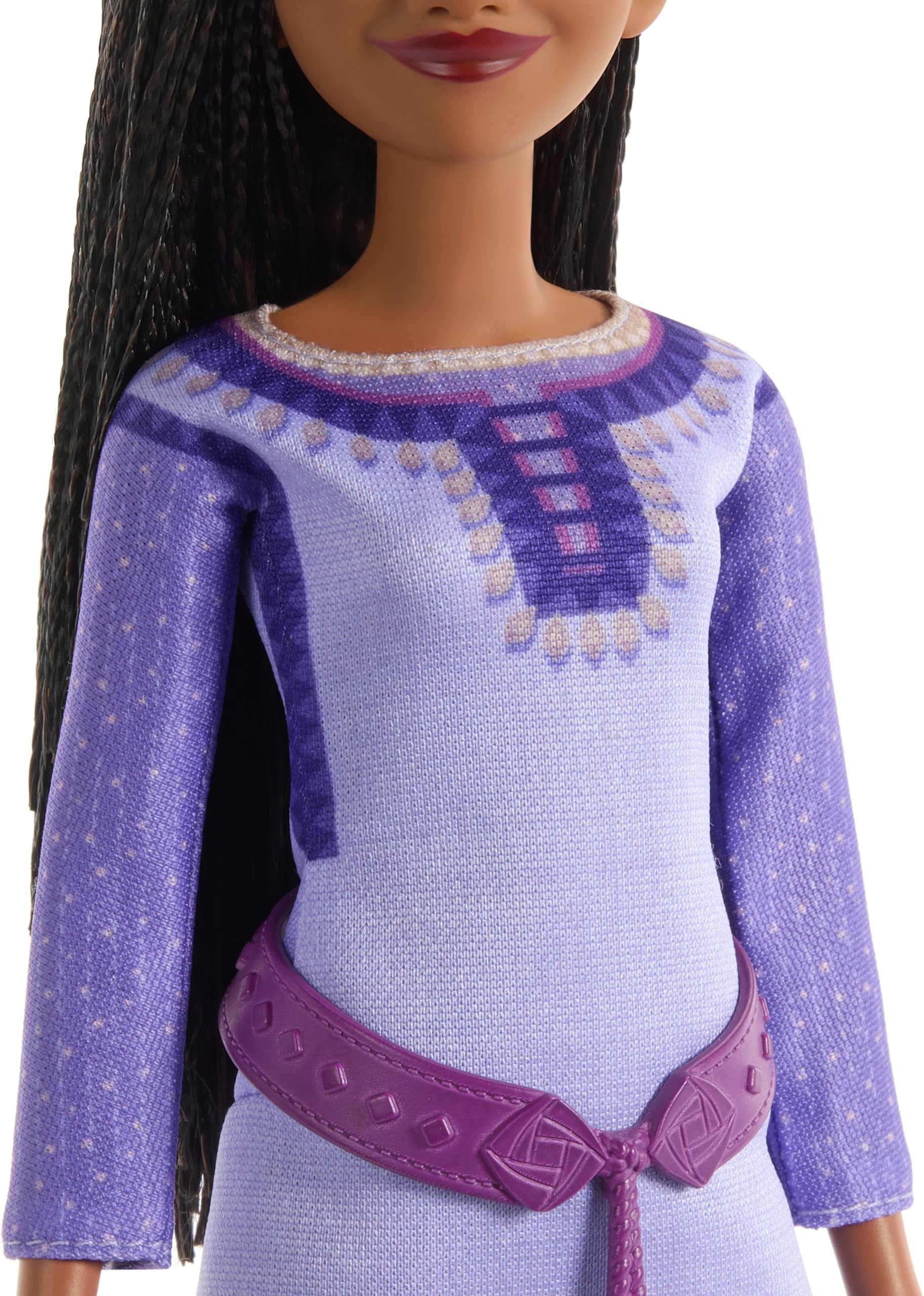 Mattel Disney's Wish Asha of Rosas Posable Fashion Doll with Natural Hair, Including Removable Clothes, Shoes, and Accessories