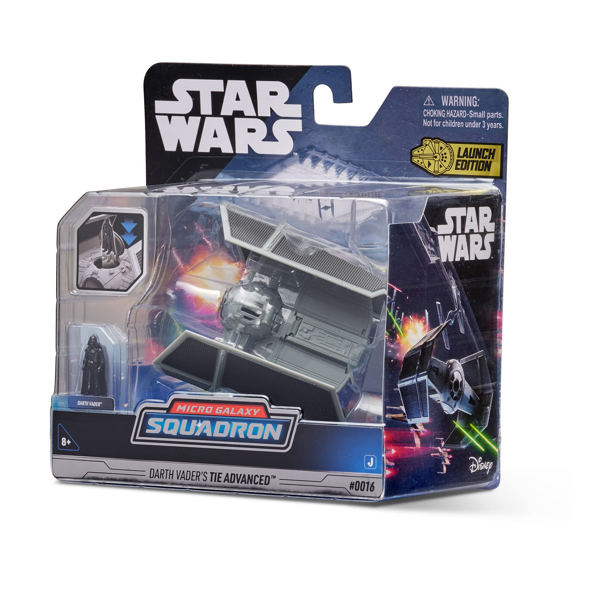 Buy Star Wars Micro Galaxy Squadron Starfighter Class Darth Vader’S TIE ...