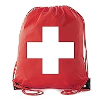 Boy Scouts First Aid Kit Camping Drawstring Bags - 10PK Red CA2500FirstAid S5