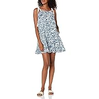 Women's Nala Dress in Porcelain and Indian Teal, XX-Small