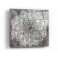 'Mandala In Neutral II' by Danhui Nai, Acrylic Glass Wall Art, 12