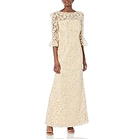 Adrianna Papell Women's Corded Embroidery Gown
