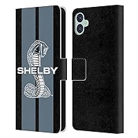 Head Case Designs Officially Licensed Shelby Gray Car Graphics Leather Book Wallet Case Cover Compatible with Samsung Galaxy M04 5G / Galaxy A04e