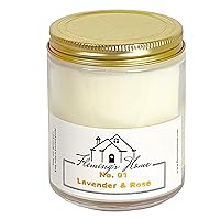 Fleming's Home No.01 Lavender & Rose - Signature Soy Candle (8 oz)