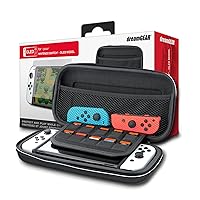 dreamGEAR Guardian Pack for Nintendo Switch OLED: Protective Hard Portable Travel Carry Case, Screen Protector, Compatible with Nintnedo Switch and Switch OLED