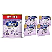 Enfamil NeuroPro Gentlease Baby Formula, Brain Building DHA, HuMO6 Immune Blend, Reduce Fussiness, Crying, Gas & Spit-up in 24 Hrs, 27.4 Oz Can + Ready to Use 8 Fl Oz, 24 Bottles