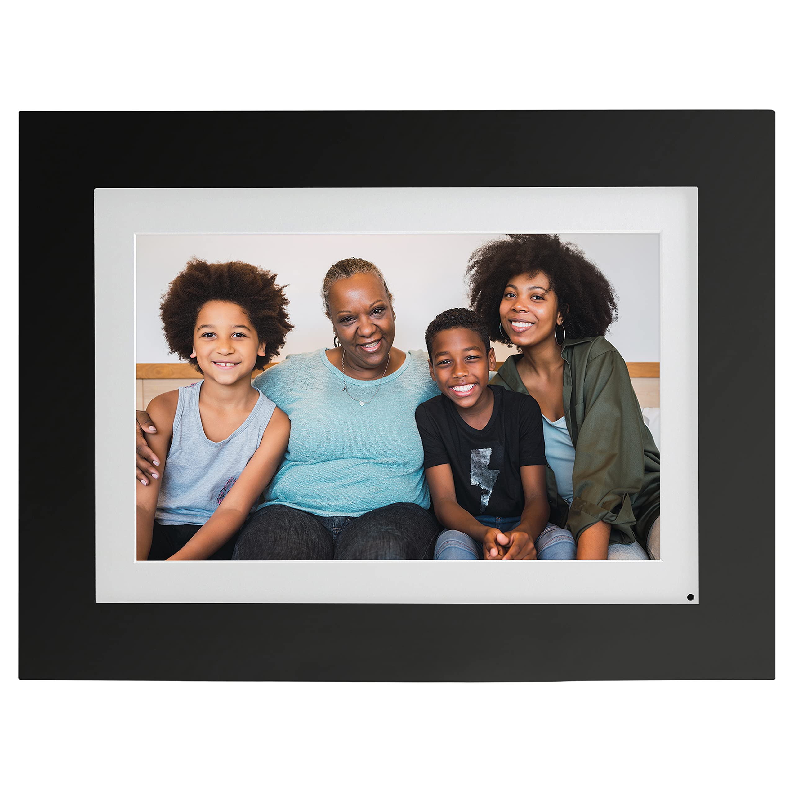 SimplySmart Home PhotoShare Friends and Family Smart Digital Photo Frame, WiFi, 8 GB, Over 5,000 Photos, HD, 10.1” Black, iOS & Android