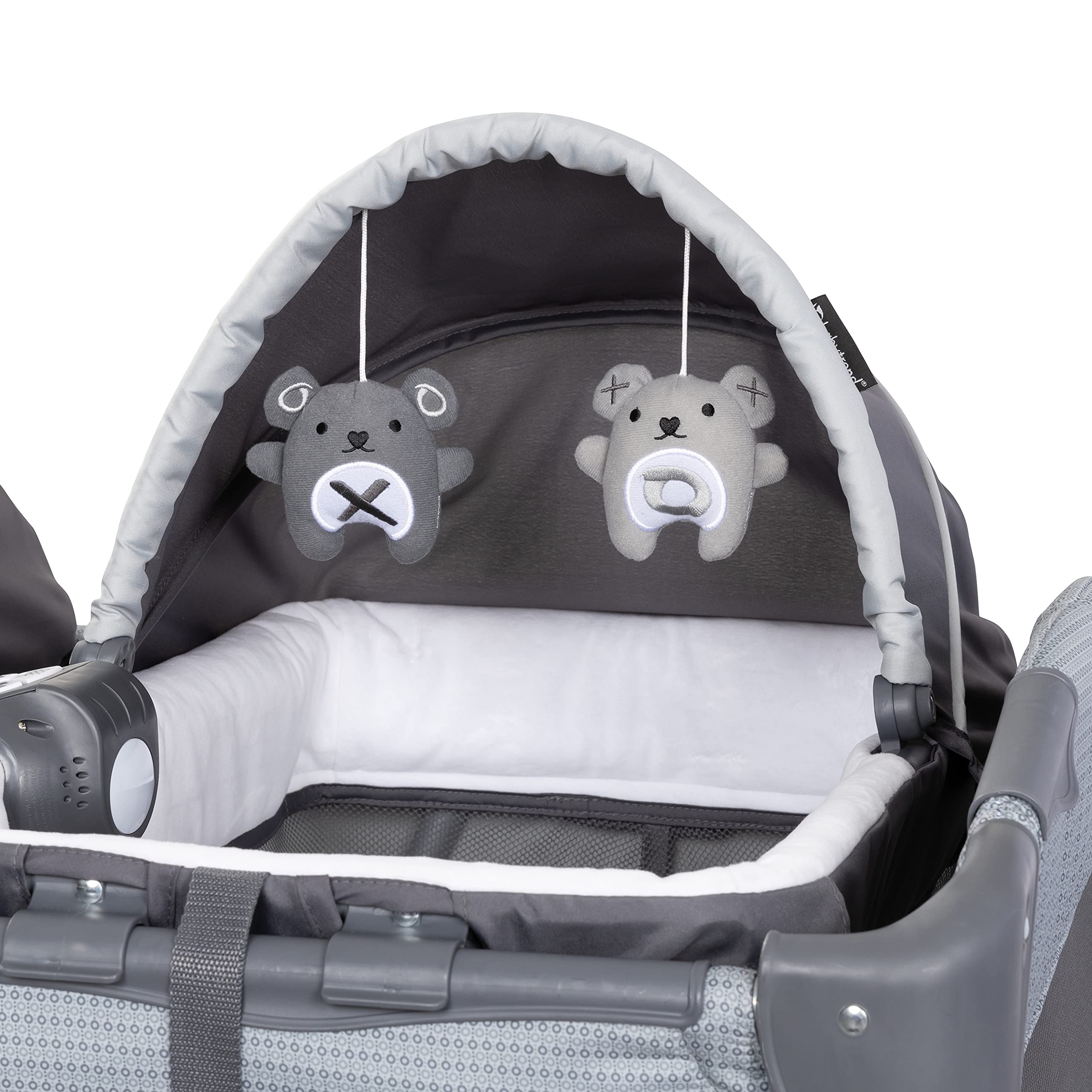 Baby Trend Lil' Snooze Deluxe III for Twins,Cozy Grey