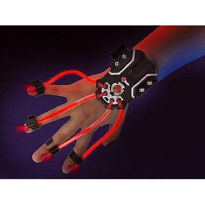 SpyX / Light Hand – LED Light Up Glove Toy for Spy Kids. Cool Flash Light Finger Device to Navigate in The Dark. Elastic LED Spy Toy Gadget for Junior Secret Agent Costumes