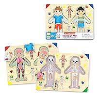 Melissa & Doug Magnetic Human Body Anatomy Play Set With 24 Magnetic Pieces  and Storage Tray - Human Body Model Puzzle For Preschoolers And Kids Ages 3+