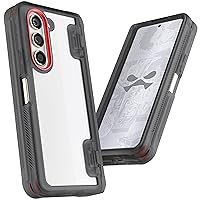 Ghostek COVERT Clear Z Fold 5 Case with Slim Lightweight Design and Hinge Protection Wireless Charging and PowerShare Compatible Phone Cover Designed for 2023 Samsung Galaxy Z Fold5 (7.6 Inch) (Smoke)