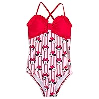 Disney Minnie Mouse Striped Swimsuit for Girls