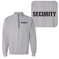 UGP Campus Apparel Security - Bouncer Event Safety Staff Officer Guard 1/4 ZIP SWEATSHIRT