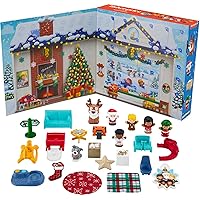 Little People Fisher-Price Toddler Playset Advent Calendar, Set of 24 Christmas Toys for Preschool Pretend Play Ages 1+ Years
