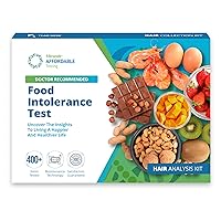 5Strands Food Intolerance Test, 414 Items Tested, Food Sensitivity at Home Test Kit, Accurate Hair Analysis, Holistic Health Results in 5 Days