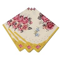 Talking Tables Tea Party Floral Napkins | Truly Scrumptious | Also Great For Birthday Party, Baby Shower, Wedding And Anniversary | Paper, 20 Pack