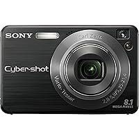 Sony Cybershot DSCW130/B 8.1MP Digital Camera with 4x Optical Zoom with Super Steady Shot (Black)