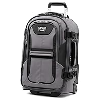 Travelpro Bold Softside Expandable Carry on Rollaboard Luggage, Carry on 22-Inch, Grey/Black