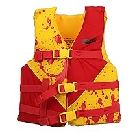 Seachoice Level 70 Life Jacket, Deluxe Adjustable Boat Vest, Bright Yellow and Red, Youth, 55-88 Lbs.