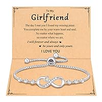PINKDODO Infinity Heart Bracelet Gifts for Daughter Granddaughter Girlfriend Wife Sister Mom Birthday Valentines Mothers Day Christmas Gifts