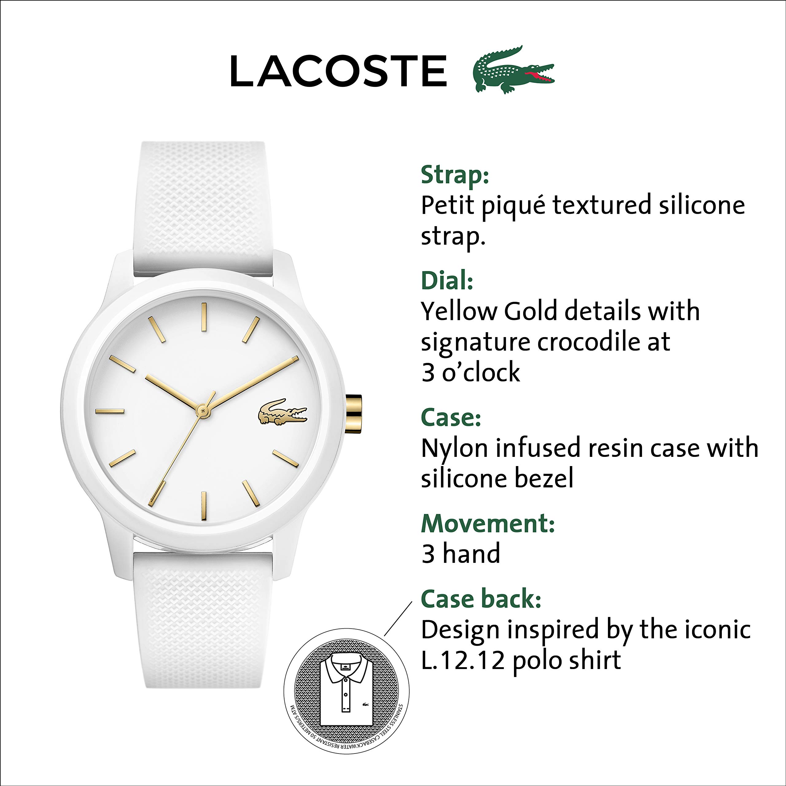 Lacoste 12.12 Women's Classic Watch - Sophisticated Timepieces, Stylish and Water-Resistant