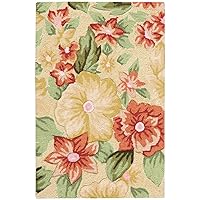 Nourison Fantasy Traditional Cream 1'9'' x 2'9'' Area-Rug, Easy-Cleaning, Non Shedding, Bed Room, Living Room, Dining Room, Kitchen (2x3)