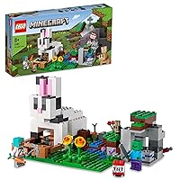 LEGO® Minecraft® The Rabbit Ranch 21181 Building Kit; Toy Bunny House Playset; Gift for Kids and Players Aged 8+