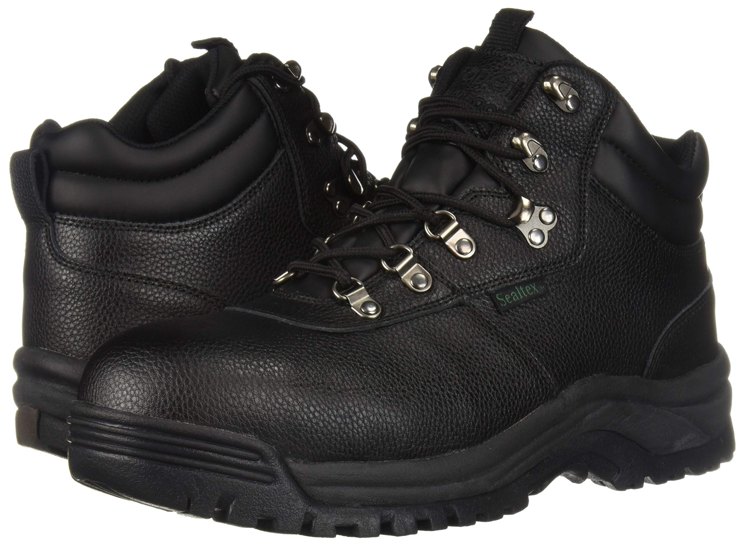 Propet Mens Shield Walker 6 Inch Waterproof Composite Toe Work Safety Shoes Casual - Black